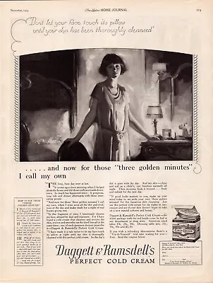 1924 Daggett & Ramsdell's Perfect Cold Cream Face Beauty Vintage Print Ad L16 • $29.99