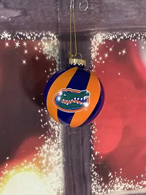 University Of Florida Gators Christmas Ornament Glass Ball.Orange/Blue • $14.98