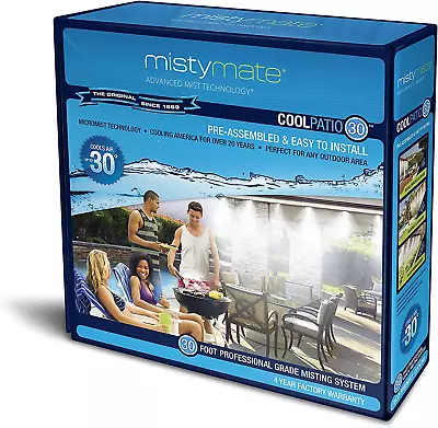Misty Mate 16030 Mistymate Cool Patio 30 Outdoor Misting System 30' Ft Gray • $44.99