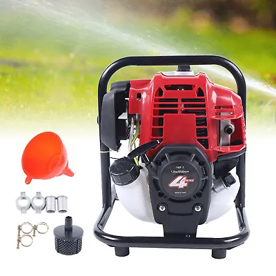 4 Stroke 38CC Gasoline Water Pump 1 Gas-Powered Semi-Trash Water Irrigation Pump • $129.20