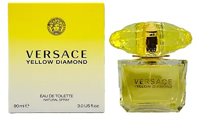 Versace Yellow Diamond For Women 3.0 Oz Eau De Toilette Spray NEW 100% AUTHENTIC • $54.95