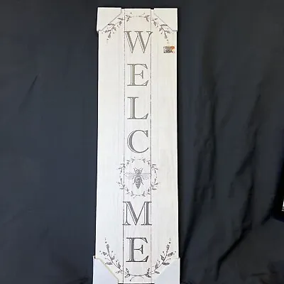Young's Inc Wooden Sign/Plaque ‘WELC🐝ME’ (XL 10½” X 36”) • $24
