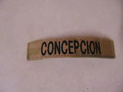 Military Patch Us Army Name Tape Tag Ocp Multicam Hook And Loop With Concepcion • $2.39