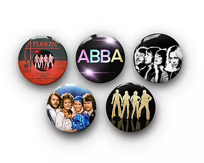 Abba Pin Badges | Abba Music Band | Abba Party Costume | 70s Retro Gift | ABBA! • £1.49