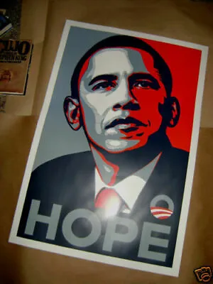 Barack Obama Democratic HOPE Election Poster 24  X 36   • $40