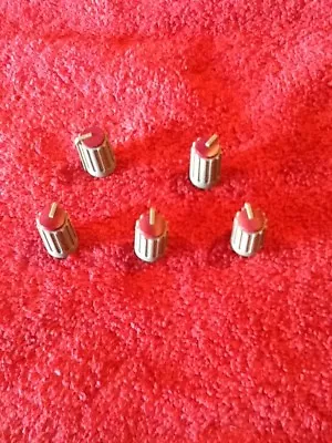 5 Mackie Small Red Knobs- Fit CFX 12-16-20-24.8-32.8-VLZ 1604 Mixers • $5