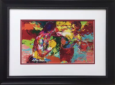 LeRoy Neiman  The Knockout  CUSTOM FRAMED Lithograph ROCKY Apollo Creed BOXING • $179