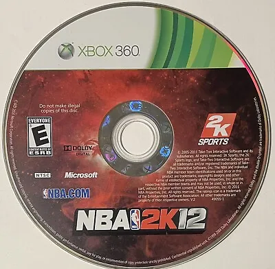 NBA 2K12 (Microsoft Xbox 360 2011) DISC ONLY | NO TRACKING | M1246 • $4.35
