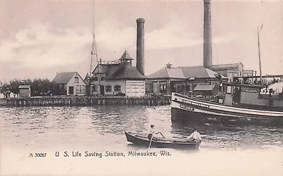 Milwaukee Wisconsin U.s. Life Saving Station Pre-07 Postcard • $6.95