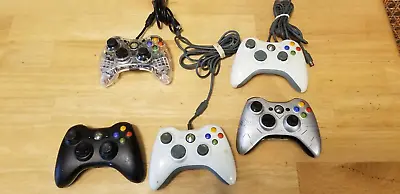 $23.50 • Buy Lot Of 5 Microsoft Xbox 360 Controllers For Parts / Repair, Halo Reach,  Read!