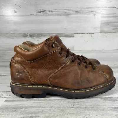 VTG Doc Martens Mens Brown Leather Lace Up Bootie Sz. 14M England Chunky • $37.52