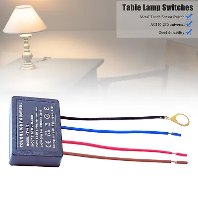 3 Way Touch Light Sensor Switch Control For Lamp Desk Bulb Dimmer Repair 220V UK • £6.35