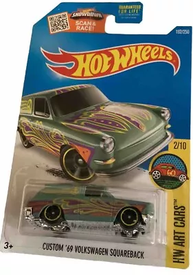 Hot Wheels Hw Art Cars Custom ‘69 Volkswagen Squareback 192/250 Green • $1.99