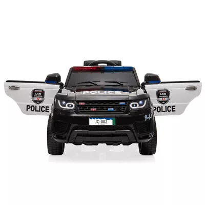 $204 • Buy 12V Kids Police Ride On Car Electric Cars 2.4G Remote Control, LED Flashing