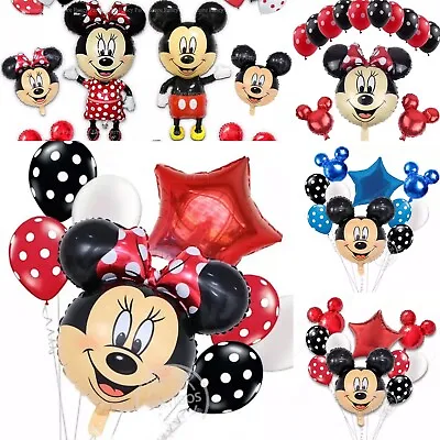 Mickey Mouse Balloons Minnie Mouse Birthday Balloons Party Disney Balloons • £1.99