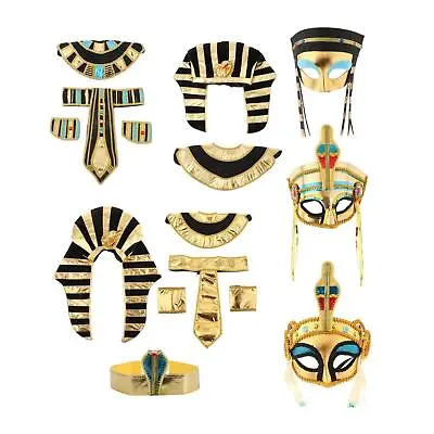 Egyptian Costume Headdress Rave Club Party Favors Role Play Egyptian Costume • £5.78