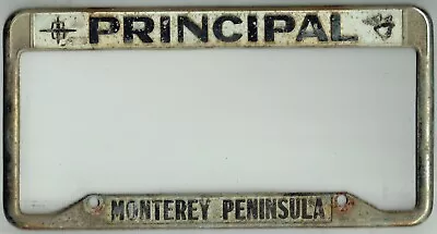  RARE Monterey California Principal Lincoln Mercury Vintage License Plate Frame • $218