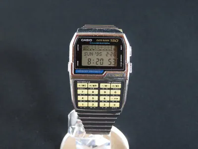 Vintage CASIO DATA BANK DBC-1500 Digital Calculator Watch W/ Light From Japan 7 • $79.99