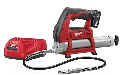 Milwaukee M12 12V Cordless Grease Gun Kit - 2446-21XC - W/ Battery Charger Bag • $169