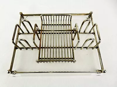 Silverware Buffet Caddy Oneida Silversmiths Silverplate Rack Acrylic Base • $24.95