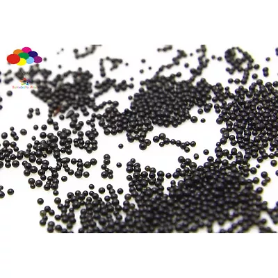 New 100000 Pcs Glass Black Micro Beads Small No Hole 0.6-0.8mm Nail Art Caviar • $0.99