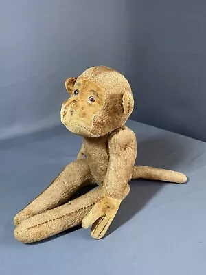 Vintage Plush Monkey With Movable Arms And Legs.  Squeaks  Antique (A) • $100