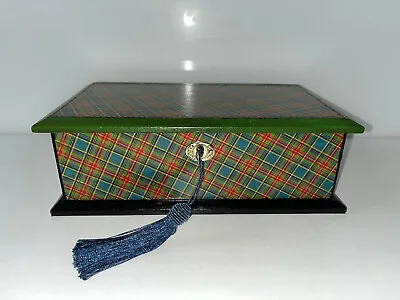 Beautiful Scottish Queen Victoria Tartan Ware Table Box C1870-90 • £495