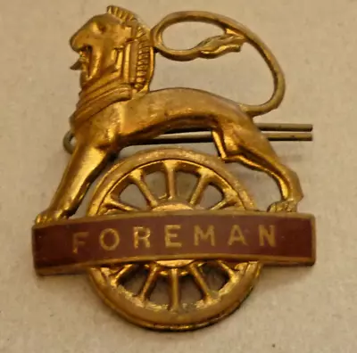 Original Vintage Western Region Railway Foreman Cap Badge • £95