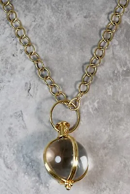 $14995.95 • Buy Temple St. Clair Magnified Sphere Amulet Arno Chain 18K Yellow Gold Necklace