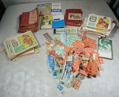 Vintage 1960's Huge Lot S&H Green Stamps Books MacDonald Plaid Two Guys SSS • $165