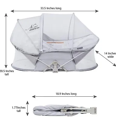 Beberoad Portable Newborn Bassinet With Mosquito Net • $22