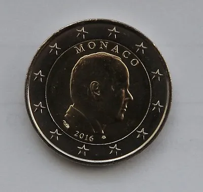 MONACO - 2 € Euro Circulation Coin  2016 Albert  • $5.95