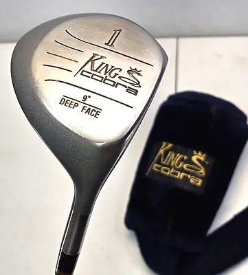 King Cobra Deep Face 9° Driver Steel S Firm Shaft RH 43.”L Head Cover FAST SHIP! • $34.05