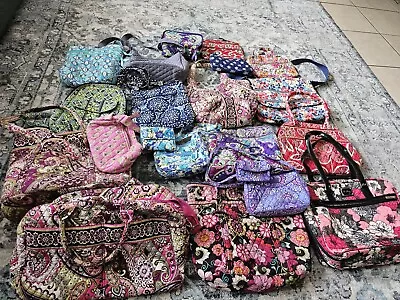 Vera Bradley Lot Assorted  Purses Bags Wallets Good Condition 20 Bags Bulk • $160