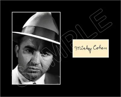 Mickey Cohen 8X10 Matted Display - Mob Mafia Gangster Boxer Los Angeles • $15.95