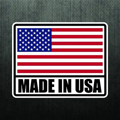 Made In USA America Vinyl Sticker Decal United States Flag Decal For Truck Car • $3.99