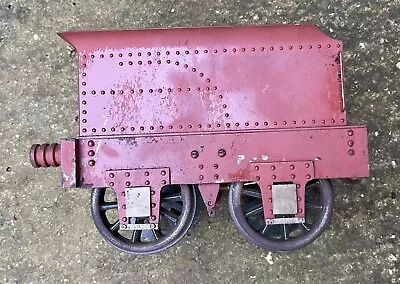 Live Steam 3.5” Gauge 4 Wheel Tender Water Coal Locomotive Train Loco Project • £150