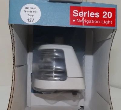 £41.10 • Buy Aqua Signal 12V/5W Navigation Light, Masthead, White Casing