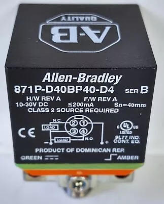 Allen-Bradley 871P-D40BP40-D4 Inductive Proximity Sensor • $89.23