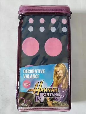 Hannah Montana Decorative Valance Standard Size 84x15 Multi Color Big Circle New • $12.80