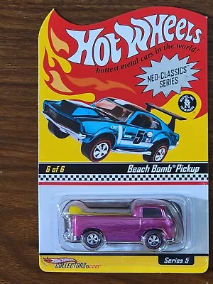 Hot Wheels RLC Pink Beach Bomb Pickup Neo Classics Series 5  #6426 Of 11000 • $30