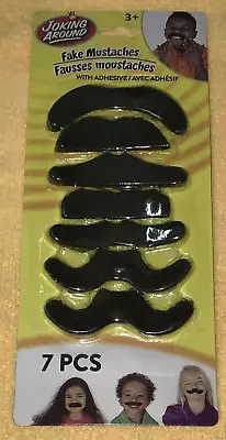 Halloween Joking Around 7 Different FAKE MUSTACHES Dress Up Costume Disguises • $6.99