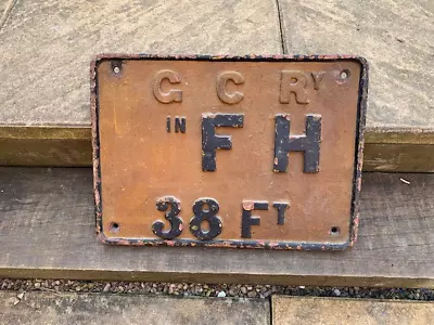 Great Central Railway Cast Iron Fire Hydrant Sign -  G.C.Ry FH 38FT  • £75