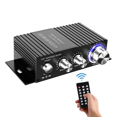 Wireless Bluetooth Stereo Mini Amplifier - 100W Dual Channel Sound Power Audio • £24.99