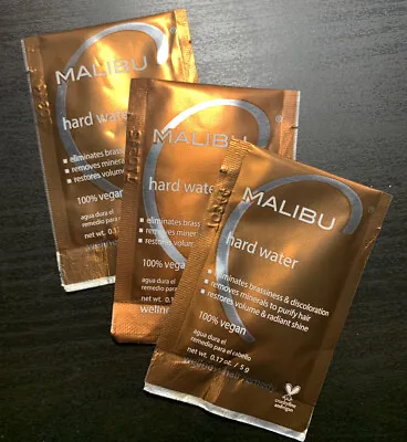 MALIBU C Hard Water Hair Treatment 0.17 Oz (3 Packs)  • $14.75