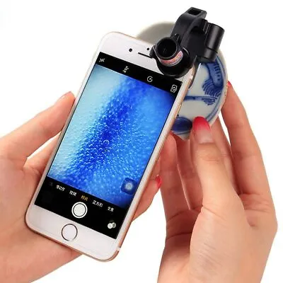 Universal Portable 90X Camera Optical LED UV Clip Magnifier Microscope For Phone • $11.90