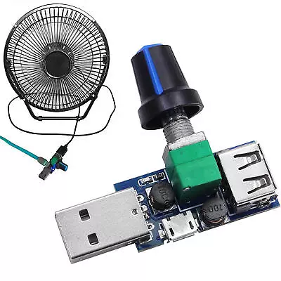 Mini/Micro USB Fan 5W Variable Switch Module Stepless Speed Controller Regulator • $7.30