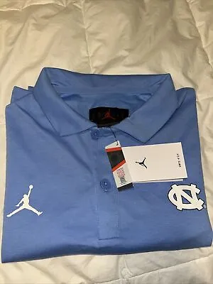 Nike DriFit Air Jordan Polo Golf Shirt Mens  UNC Tar Heels Carolina Chapel Hill • $49.99