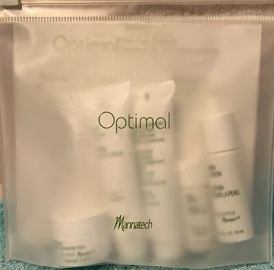 Mannatech Optimal Skin Care System Starter Kit 5 Items W Travel Bag • $27.99