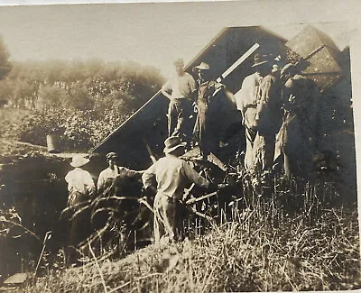 RPPC C 1910s Miners With Ore Mining Buckets Tramway Probably California Photo • $23.99